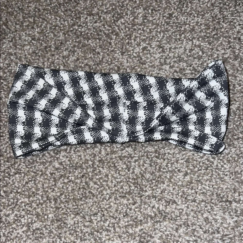 Black and White‎ Checkered Headband